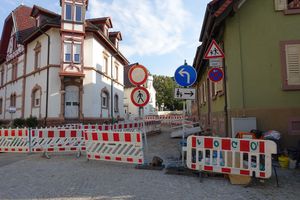 Aktueller Stillstand der Bauarbeiten in der Grabenstraße